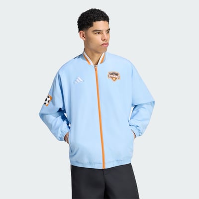 Houston Dynamo FC adidas 2026 Archive Full-Zip Anthem Jacket - Light Blue